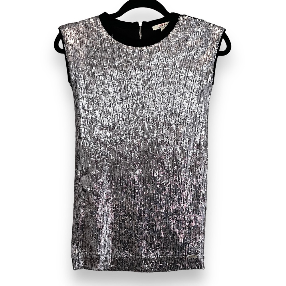 Junior Gaultier Silver Sequin Dress - Size 8A